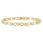 14k Gold Filled Cubic Zirconia Tennis Bracelet