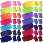42-Piece Sports Sweatband Set for Men and Women