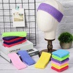 42-Piece Sports Sweatband Set for Men and Women