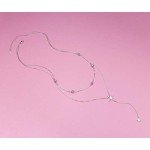 Sterling Silver Star Drop Layered Y Necklace