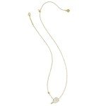 Kendra Scott Short Pendant Necklace in Gold & Pearl