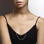 Miabella 2mm Sterling Silver Box Chain Necklace