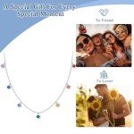 Chakra Choker Necklace with Multicolor Zirconia