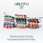 Ubuntu Life Love Beaded Leather Bracelet – Red/White