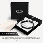 Black Onyx Adjustable Bead Bracelet for Men