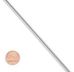 Miabella Sterling Silver Round Snake Chain Necklace