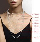 Miabella Sterling Silver Round Snake Chain Necklace