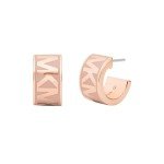 Michael Kors Pink Rose Gold Hoop Earrings