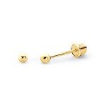 14k Yellow Gold 2mm Ball Stud Earrings