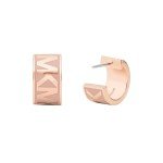 Michael Kors Pink Rose Gold Hoop Earrings