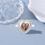 Personalized Photo Signet Ring in Rose Gold