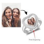 Personalized Photo Signet Ring in Rose Gold