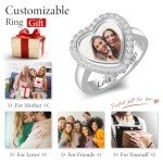 Personalized Photo Signet Ring in Rose Gold