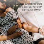 Ubuntu Life Love Beaded Leather Bracelet – Red/White