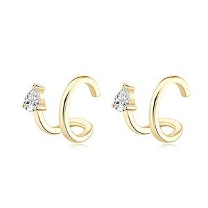 Moissanite Ear Cuff Earrings - Non-Piercing Clip-On