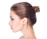 Bridal CZ Pave Clip-On Earrings for Non-Pierced Ears