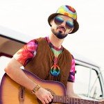 6-Piece 60s/70s Hippie Costume Set Accessory Pack