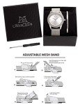 Elegant Crystal Mesh Watch & Bracelet Set