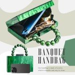 Emerald Green Jewelry Set with Clutch Bag