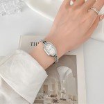 Women's Vintage Gold Oval Bracelet Watch