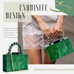 Emerald Green Jewelry Set with Clutch Bag