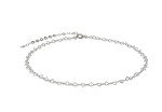 Minimalist Sterling Silver Heart Chain Choker Necklace