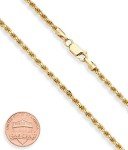 Miabella Italian Diamond-Cut Gold Over Silver Chain
