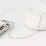 Minimalist Sterling Silver Heart Chain Choker Necklace