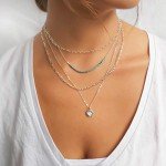 Minimalist Sterling Silver Heart Chain Choker Necklace
