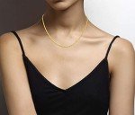 Miabella Italian Diamond-Cut Gold Over Silver Chain
