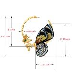 Gold Butterfly Hoop Earrings for Women & Teens