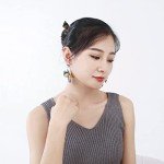 Gold Butterfly Hoop Earrings for Women & Teens