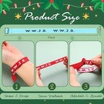 80 Pcs WWJD Colorful Adjustable Bracelets