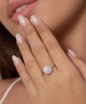 Stylish 4ct Round Brilliant Cut Engagement Ring