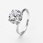 Stylish 4ct Round Brilliant Cut Engagement Ring