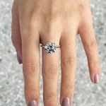 Stylish 4ct Round Brilliant Cut Engagement Ring