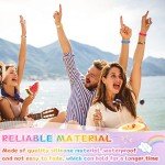 100 Pcs Colorful Silicone Adjustable Wristbands
