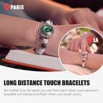 Couples Touch Bracelet: Black Agate & White Howlite