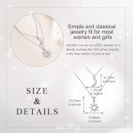 VONALA Sterling Silver Sun and Moon Layered Necklaces