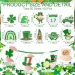 100 St. Patrick's Day Enamel Pins for Celebration