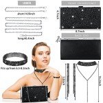 Elegant Rhinestone Evening Clutch & Jewelry Set