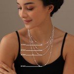 Italian Design 925 Silver CZ Station Necklace 24
