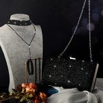 Elegant Rhinestone Evening Clutch & Jewelry Set
