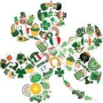 100 St. Patrick's Day Enamel Pins for Celebration