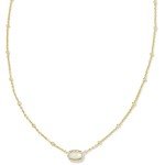 Kendra Scott Mini Elisa Gold Satellite Pendant Necklace