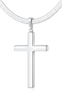 Elegant 925 Sterling Silver Cross Necklace for Women