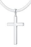 Elegant 925 Sterling Silver Cross Necklace for Women