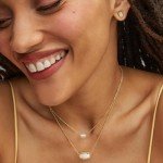 Kendra Scott Mini Elisa Gold Satellite Pendant Necklace