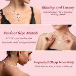 Elegant 925 Sterling Silver Cross Necklace for Women