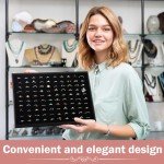 Stackable Velvet Ring Holder with 100 Slots